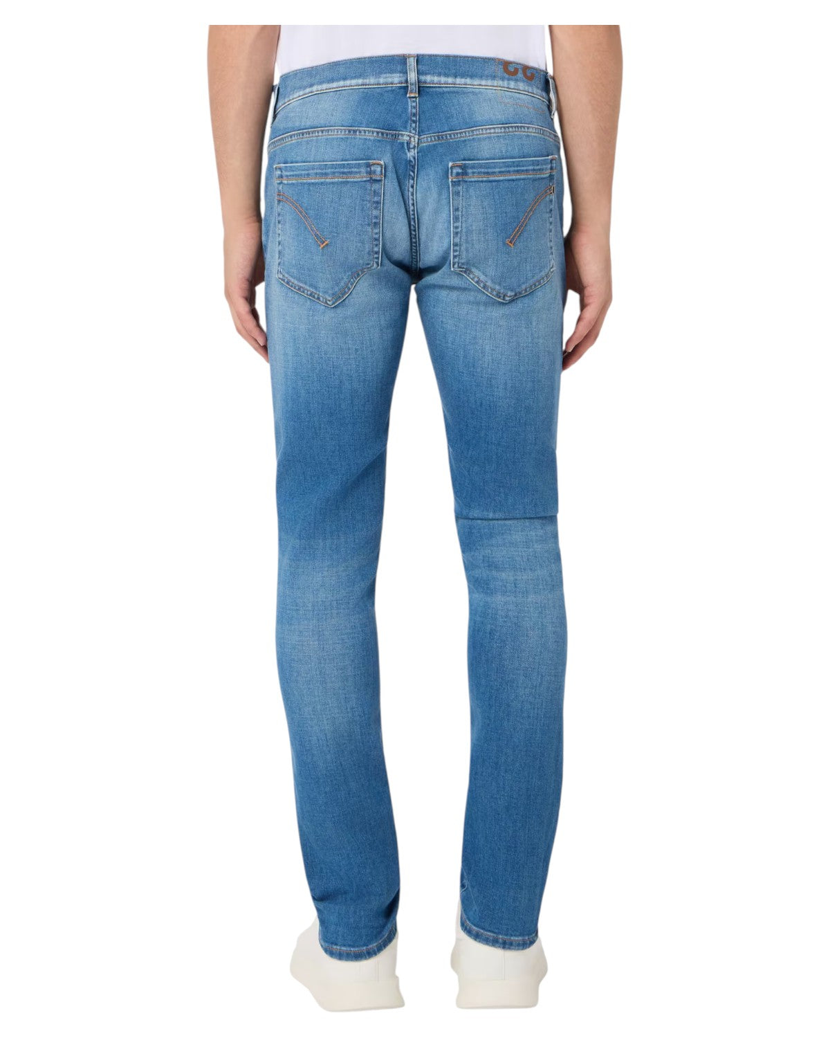 Jeans Dondup George Skinny Fit in Denim Stretch Blu Medio-Dondup-Jeans-Vittorio Citro Boutique