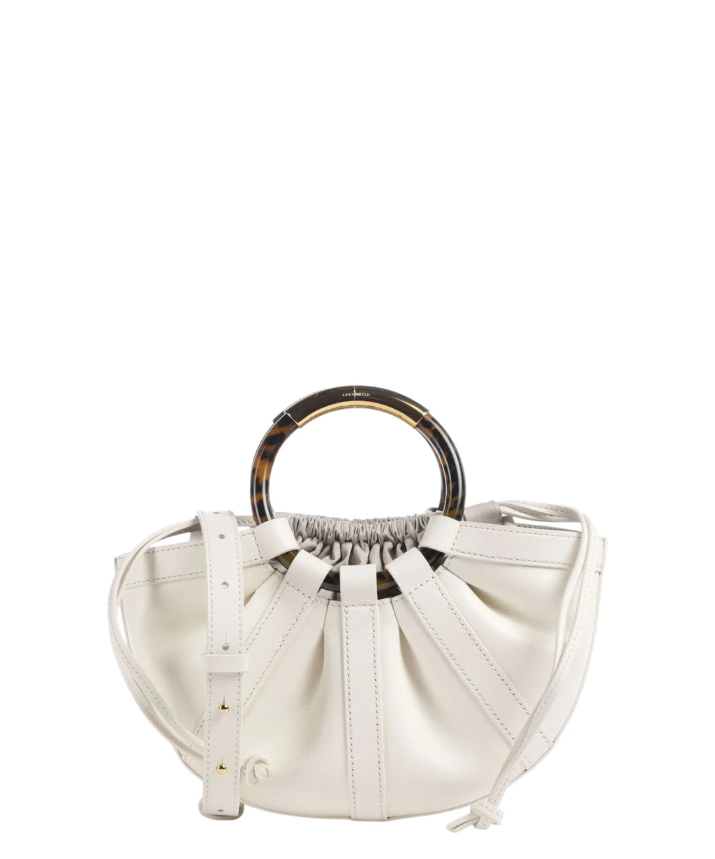Coccinelle Shell Mini Leather Shoulder Bag