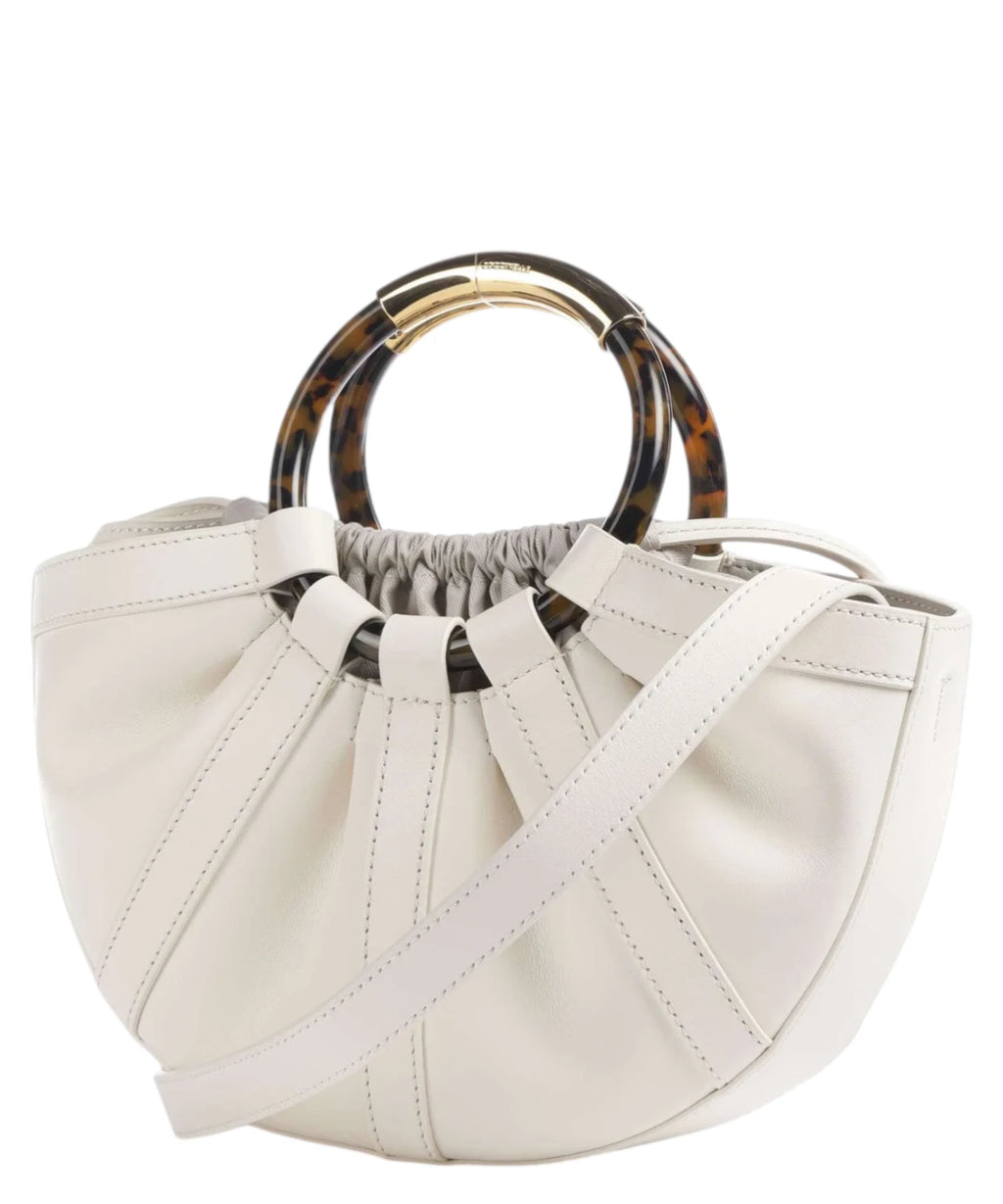 Coccinelle Shell Mini Leather Shoulder Bag