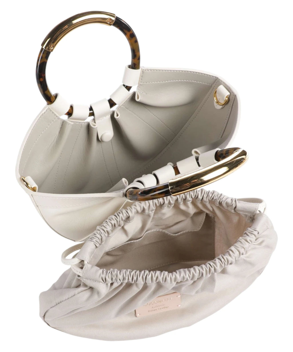 Coccinelle Shell Mini Leather Shoulder Bag