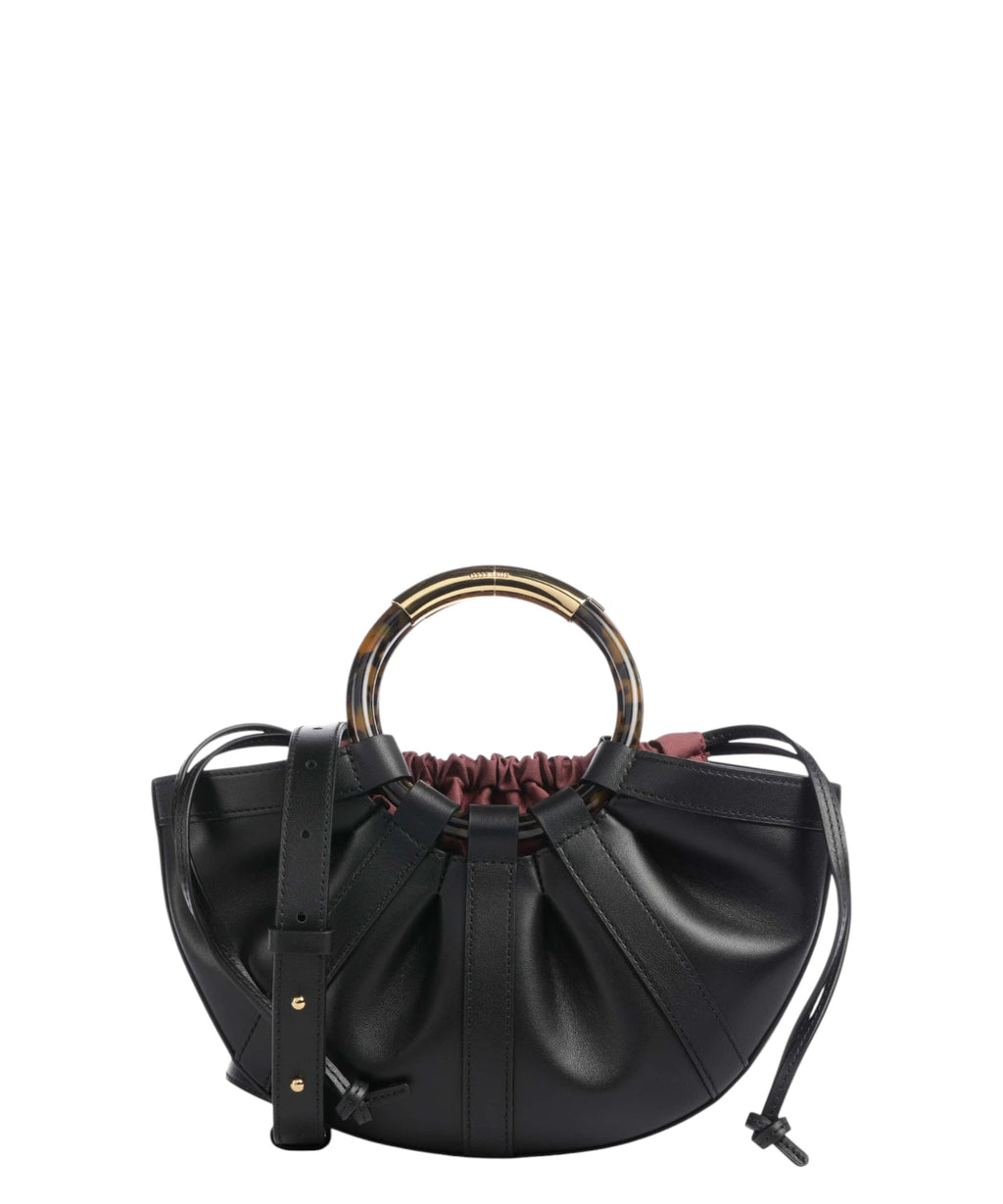 Coccinelle Shell Mini Leather Crossbody Bag