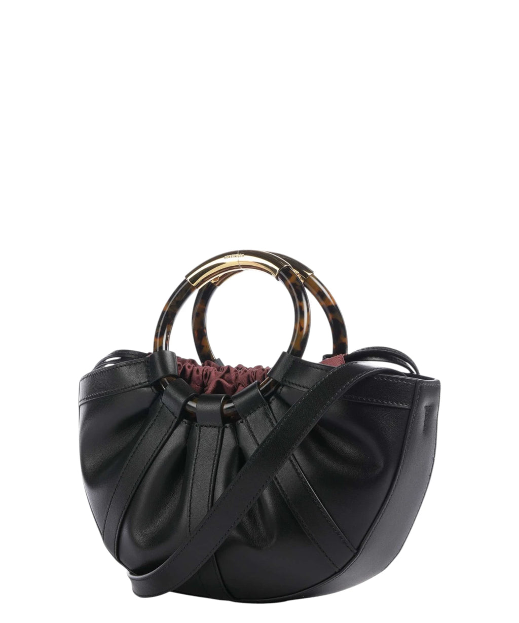 Coccinelle Shell Mini Leather Crossbody Bag