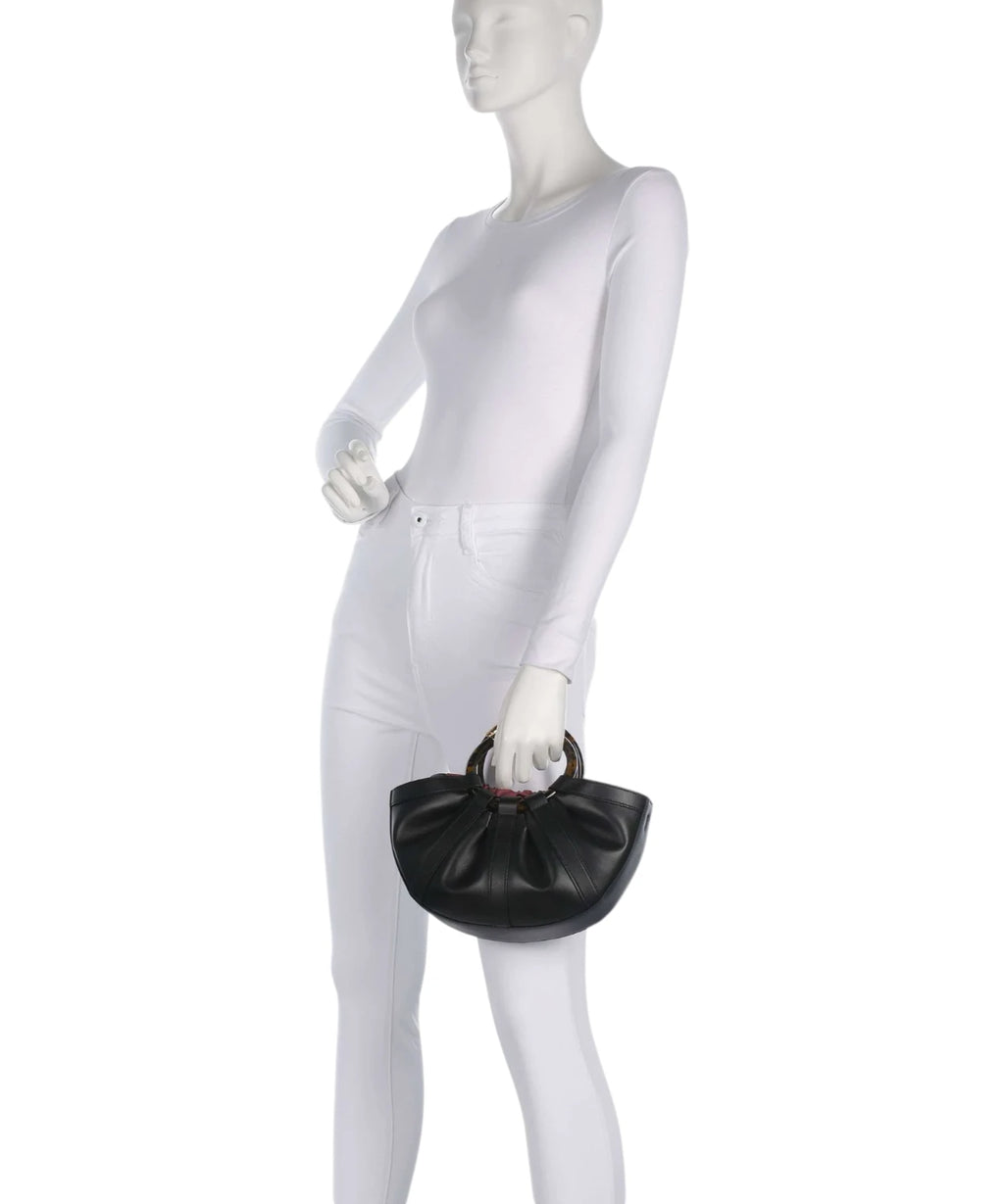 Coccinelle Shell Mini Leather Crossbody Bag