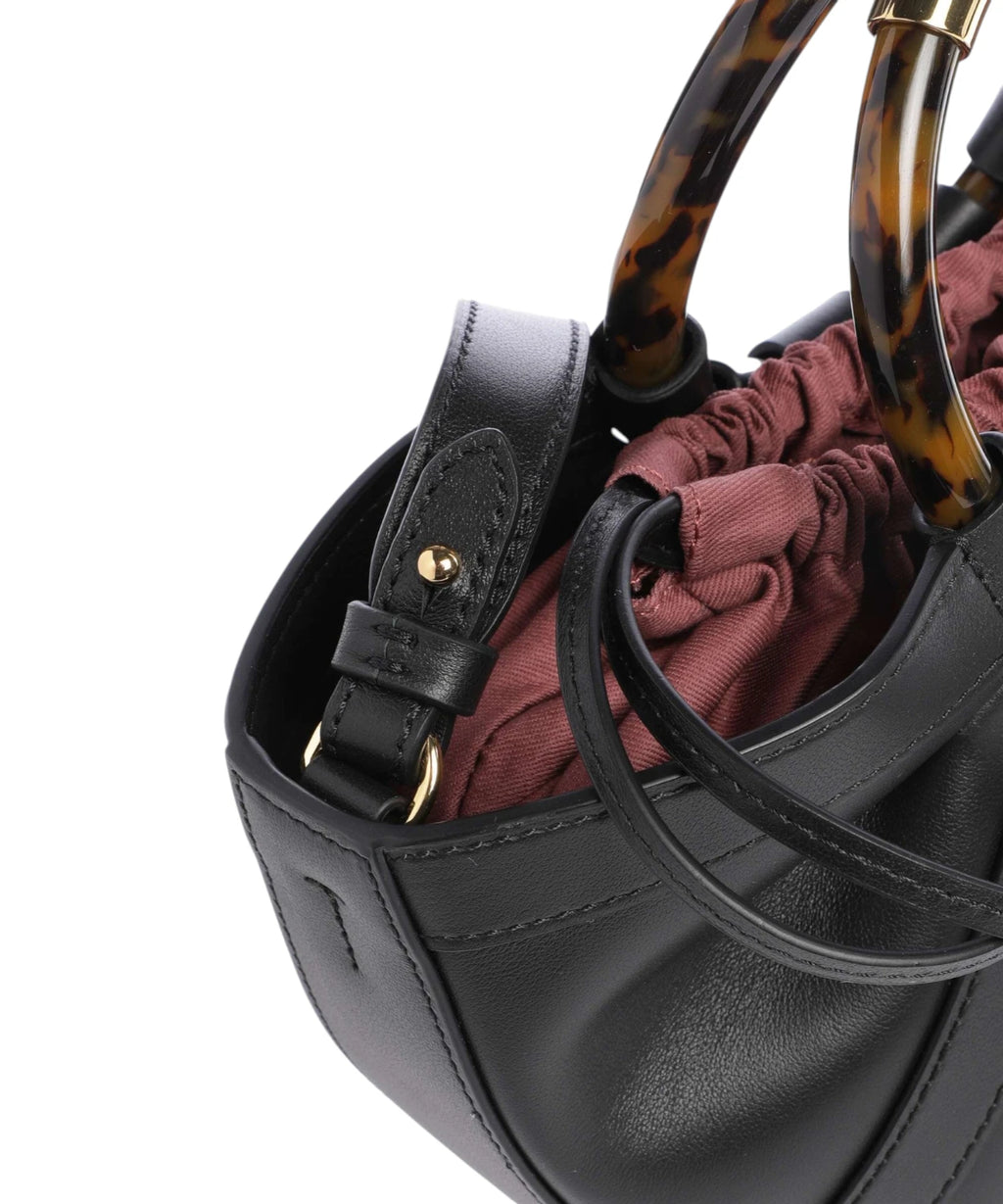 Coccinelle Shell Mini Leather Crossbody Bag