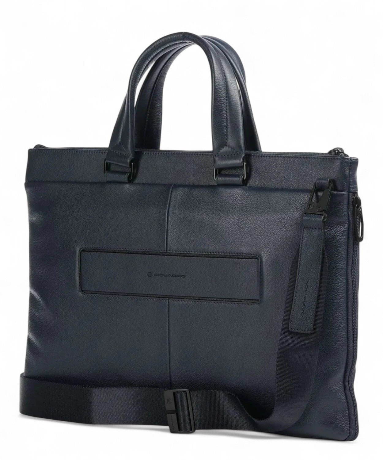 Borsa Porta PC 15,6" in Pelle con Tracolla e Sistema Shock Absorber-Piquadro-Borse da lavoro-Vittorio Citro Boutique