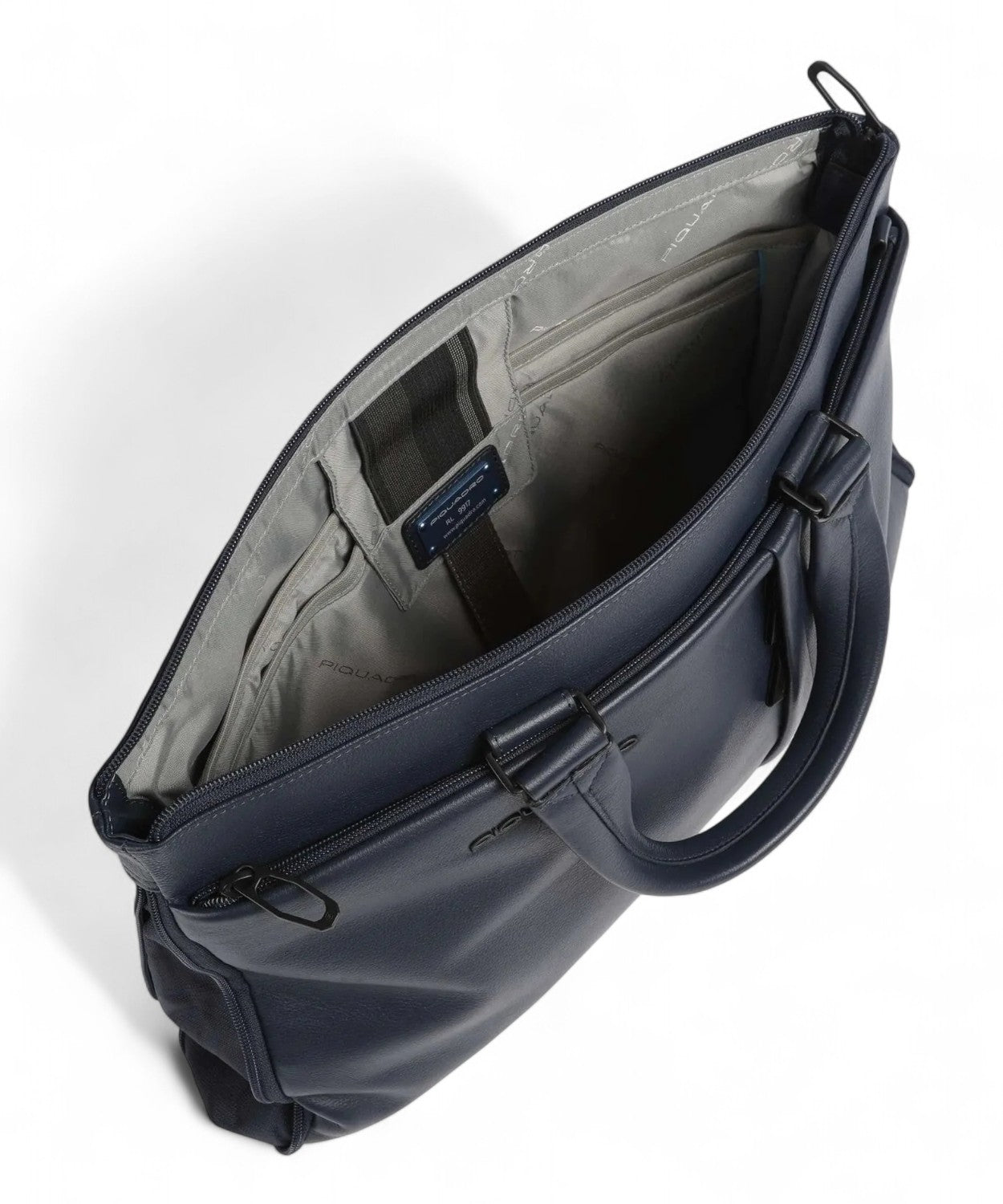 Borsa Porta PC 15,6" in Pelle con Tracolla e Sistema Shock Absorber-Piquadro-Borse da lavoro-Vittorio Citro Boutique