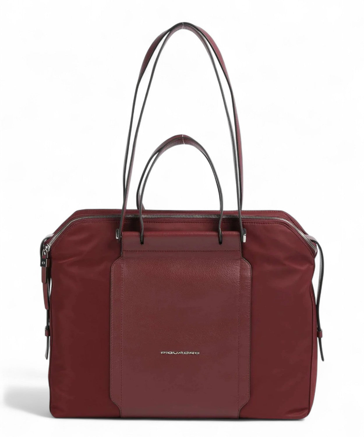 Borsa Porta PC 14" in Pelle e Tessuto-Piquadro-Borse da lavoro-Vittorio Citro Boutique