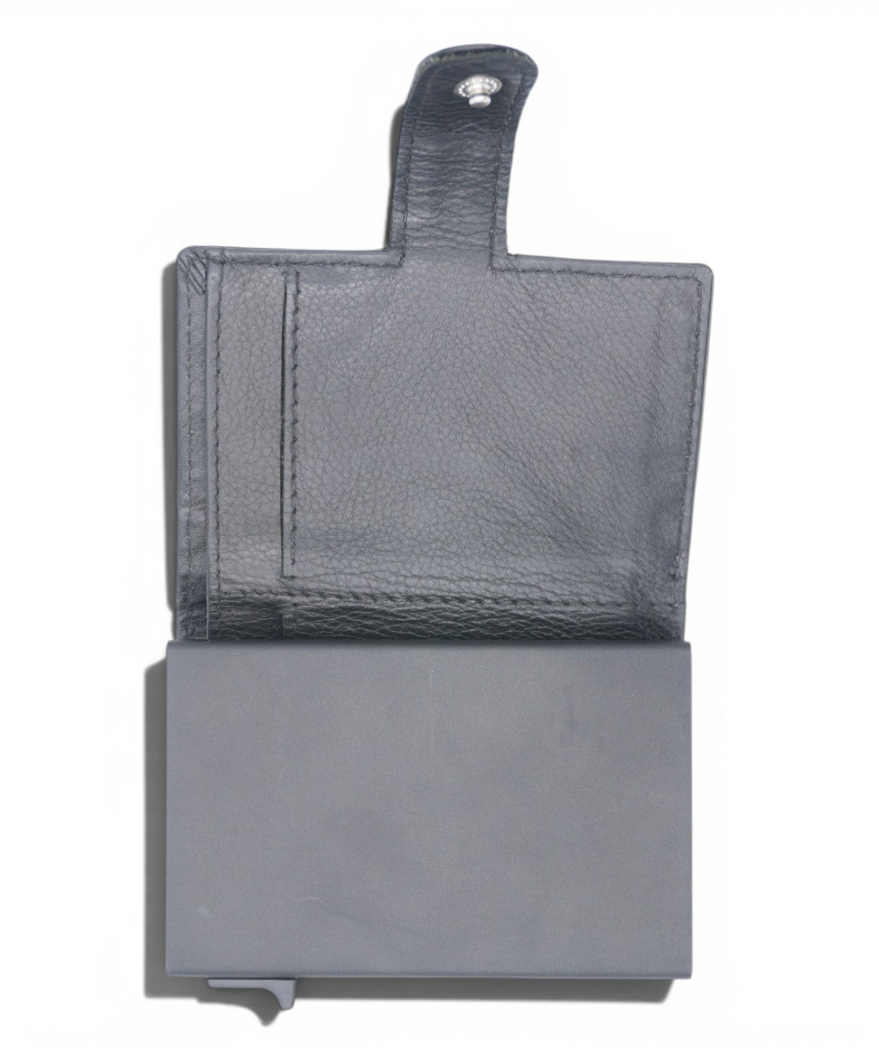 Men's Compact Leather RFID Wallet with Zip and Slide