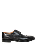 Elegant Derby Leather Brogue with Swallowtail Detail