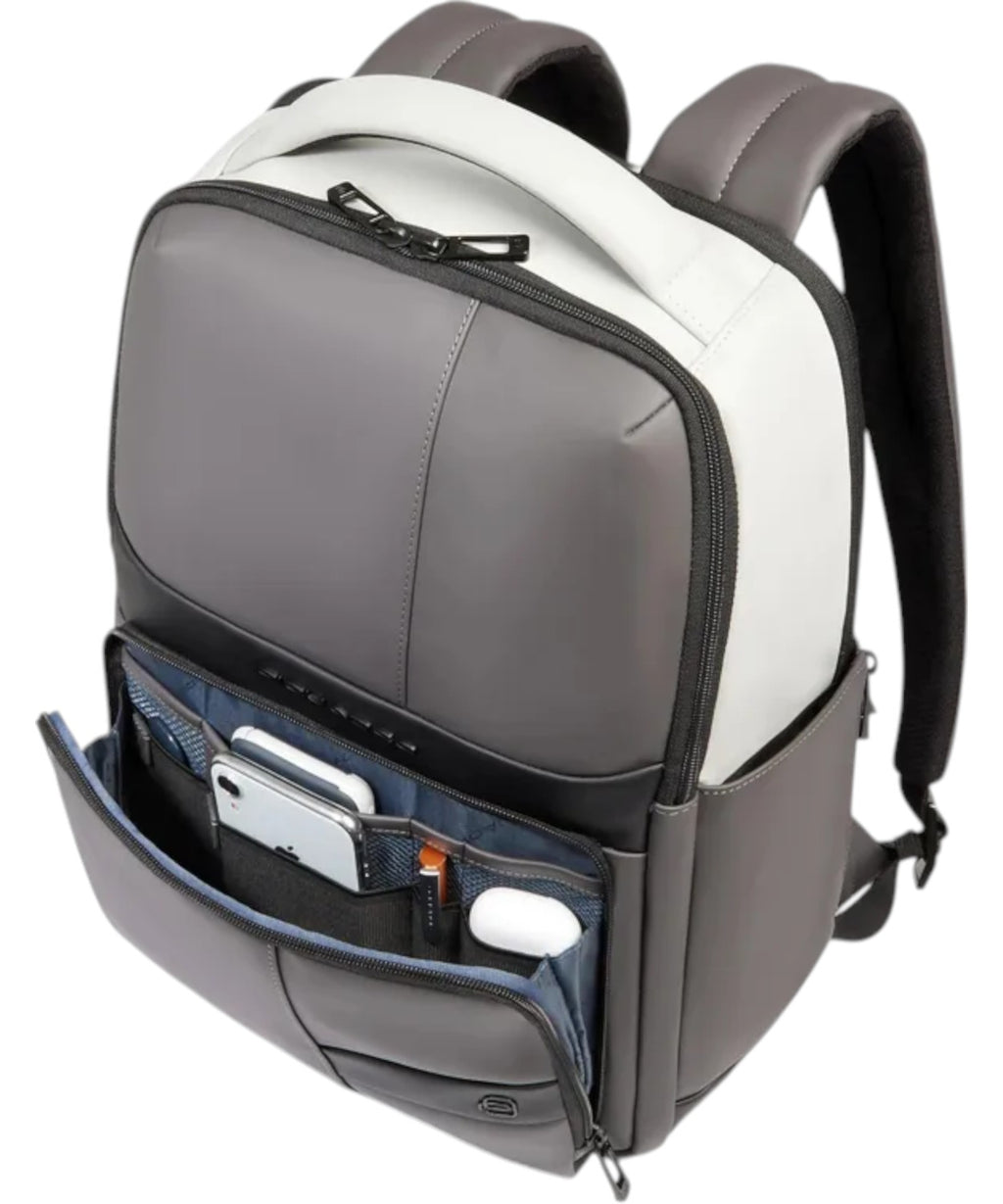 Piquadro 14-Inch Laptop Backpack in Polyurethane