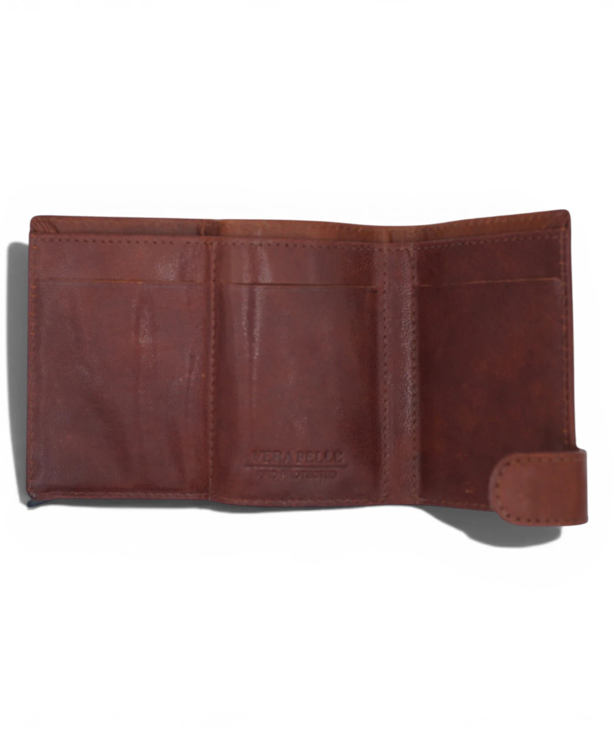 Brown Genuine Leather Wallet with RFID Protection