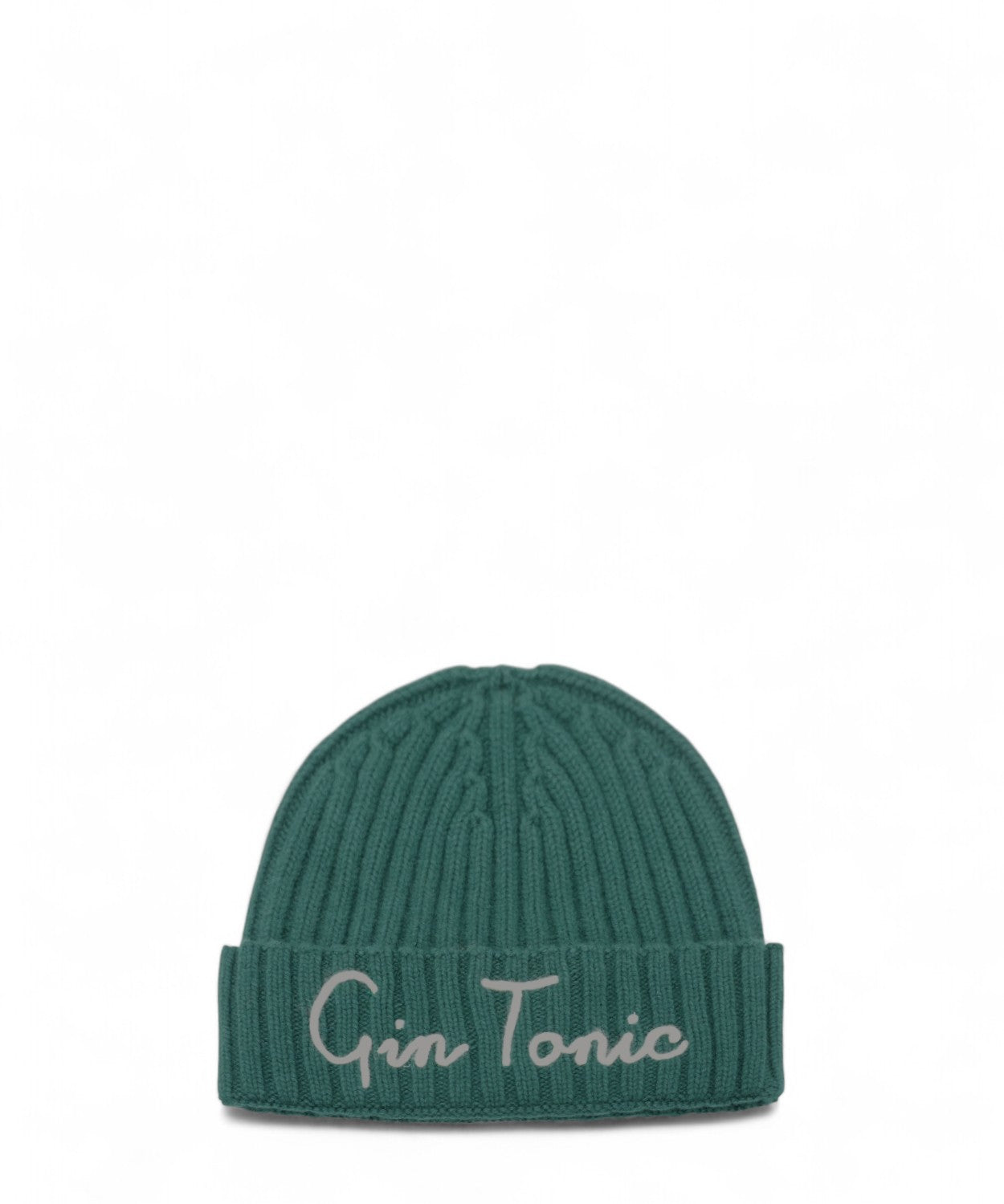 Berretto Wengen in misto cashmere con ricamo Gin Tonic