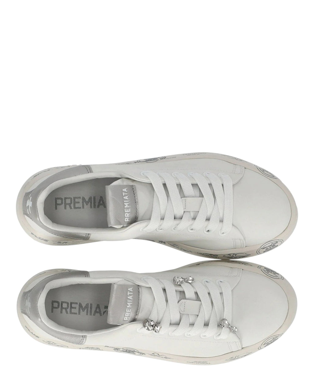 Sneaker Premiata Belle 7447K ze skóry z kryształkami Strass