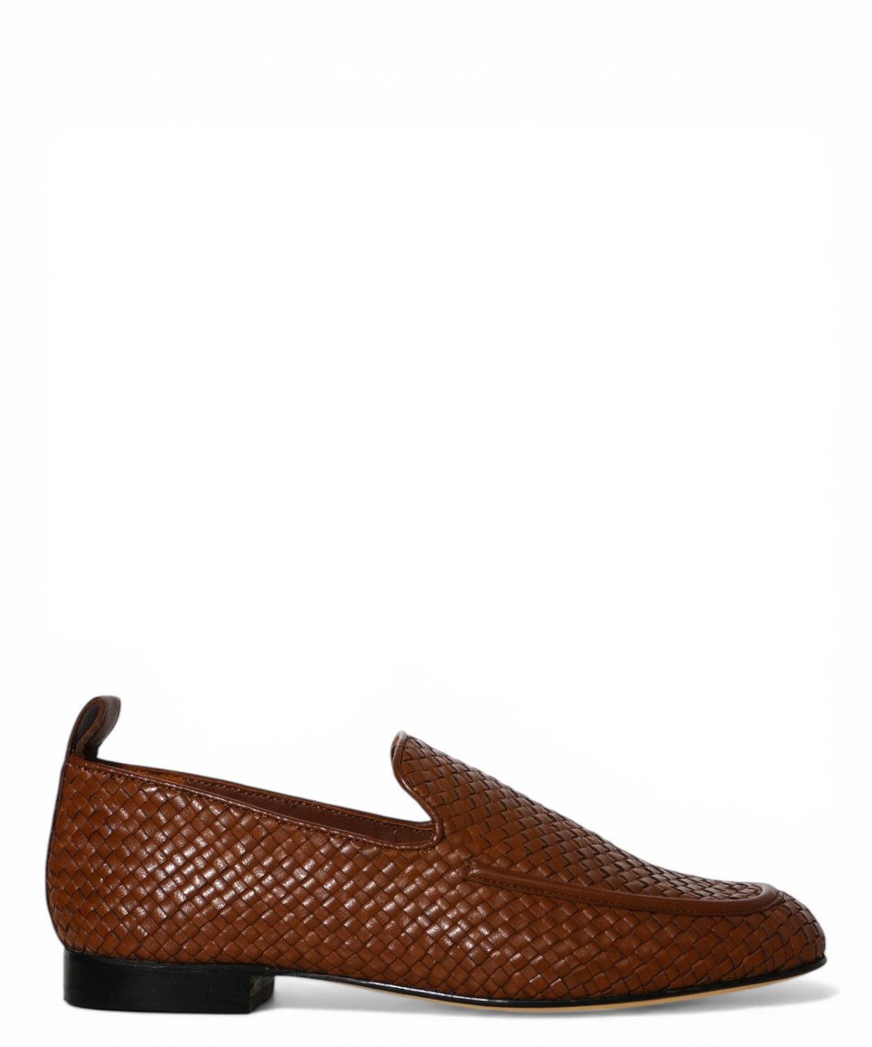 Women's Woven Leather Loafers JVAM