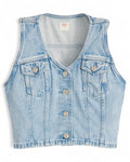 Corsetto Bella Denim Slim Fit con Scollo a V-LEVI'S-Gilet-Vittorio Citro Boutique