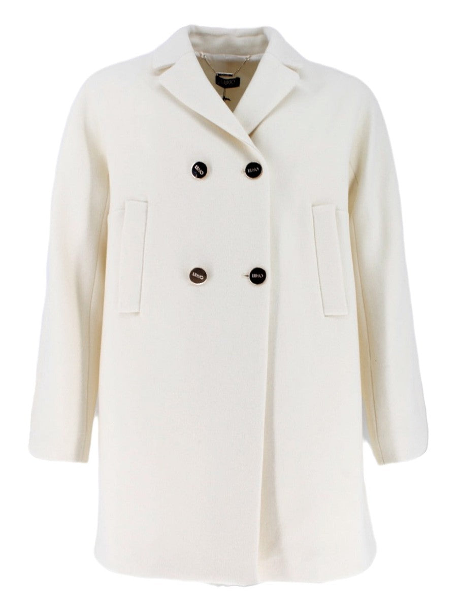 Cappotto Doppiopetto in Misto Lana di Liu Jo-Liu-Jo-Cappotti-Vittorio Citro Boutique