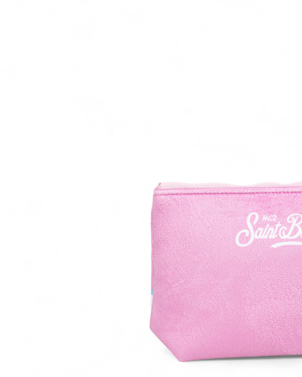Pochette Aline con stampa logo e zip-Mc2 Saint Barth-Pochette-Vittorio Citro Boutique