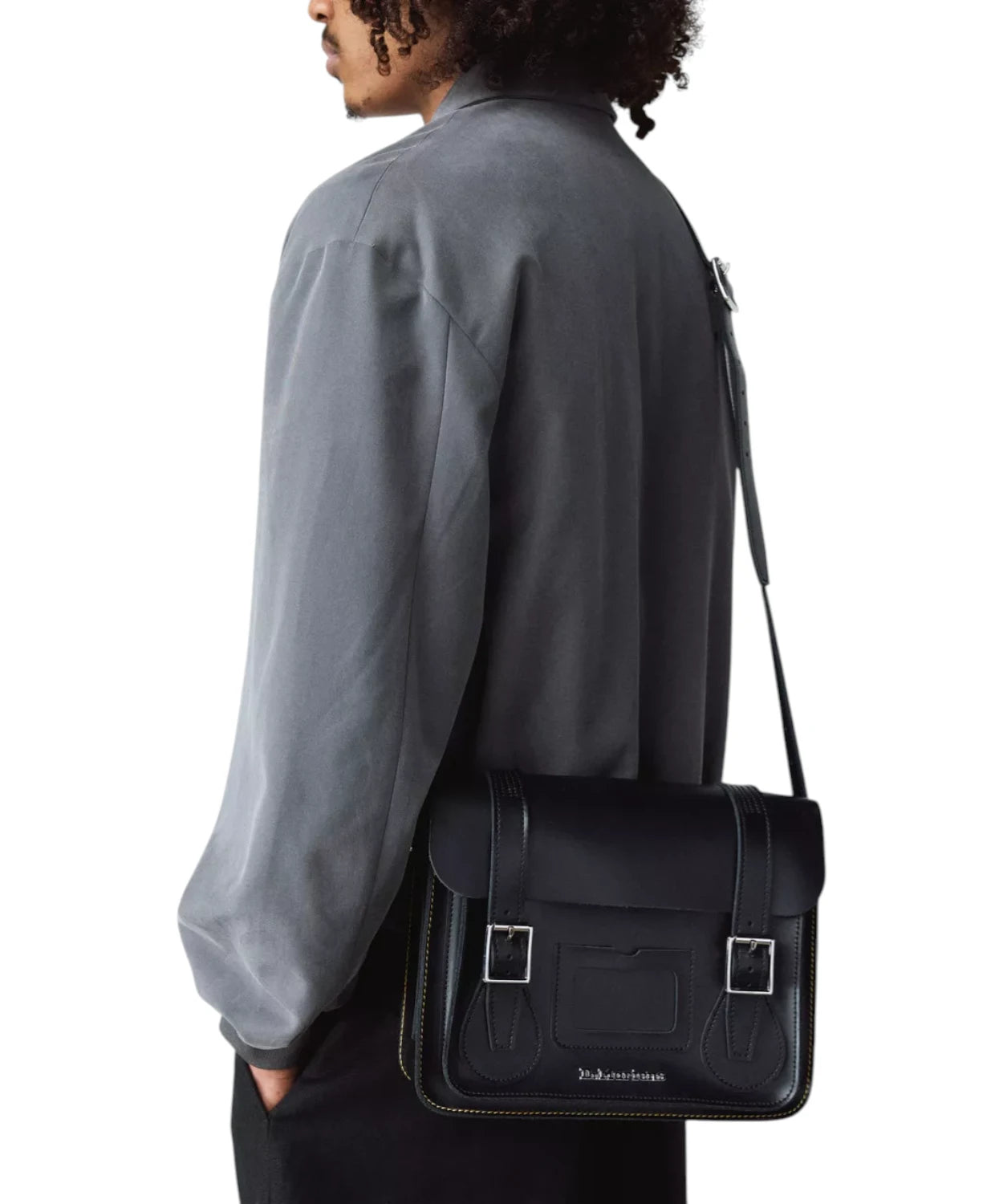 Borsa a tracolla Dr. Martens Kiev 28 cm in pelle Smooth