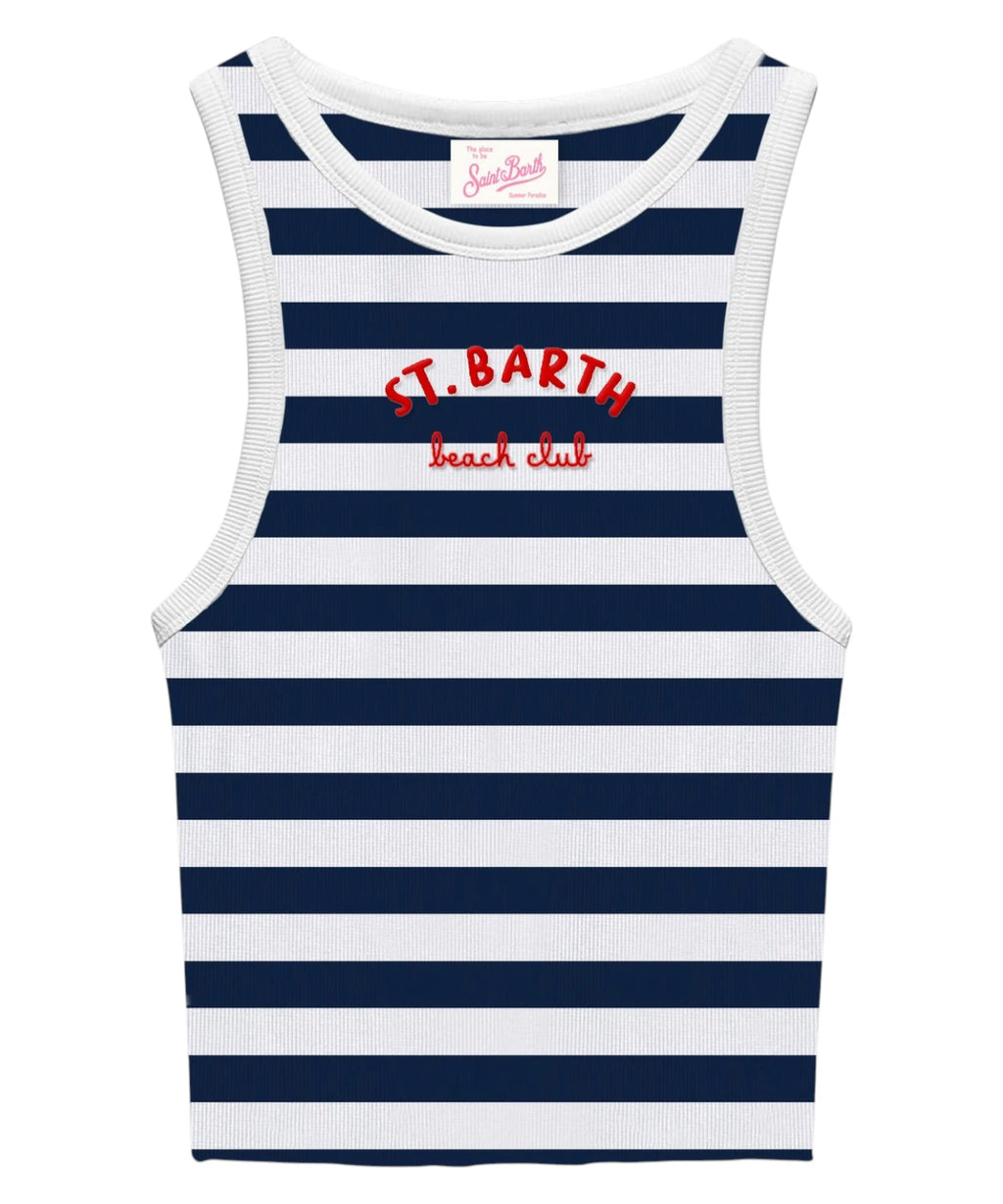 MC2 Saint Barth Women's Cotton Striped Tank Top