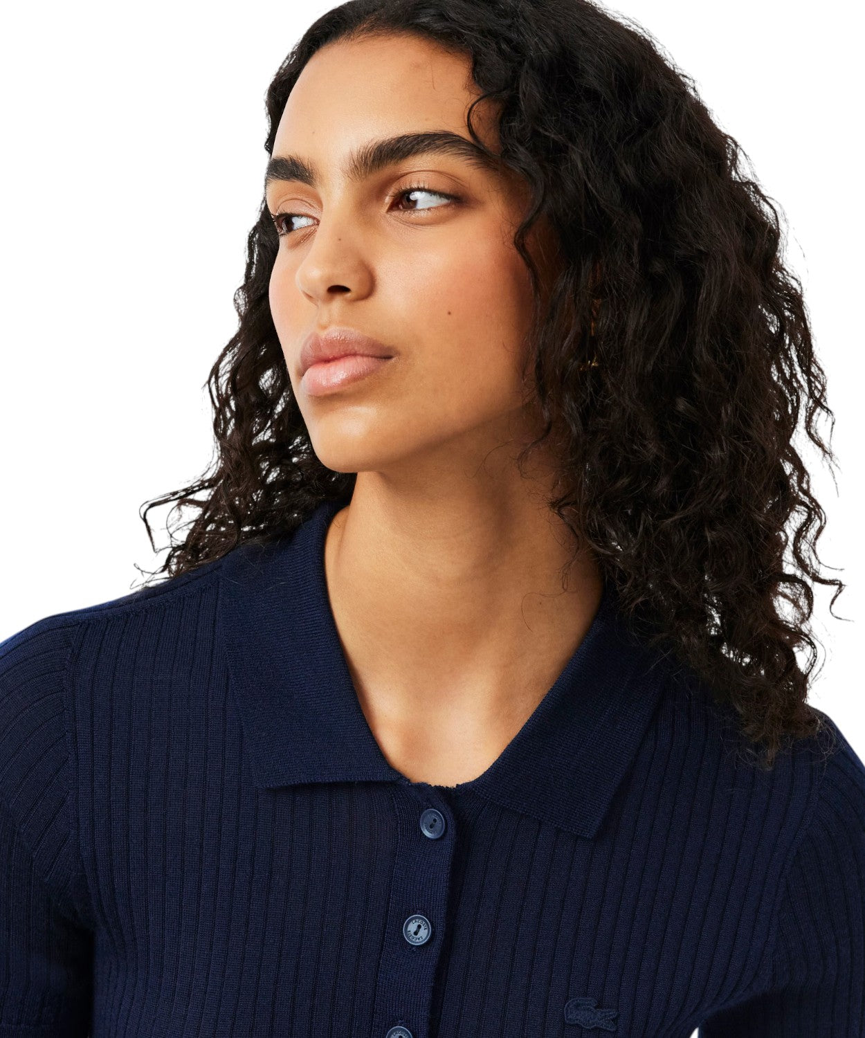 Polo Lacoste en lana merino 3D a coste