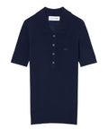 Lacoste Polo in 3D Ribbed Merino Wool