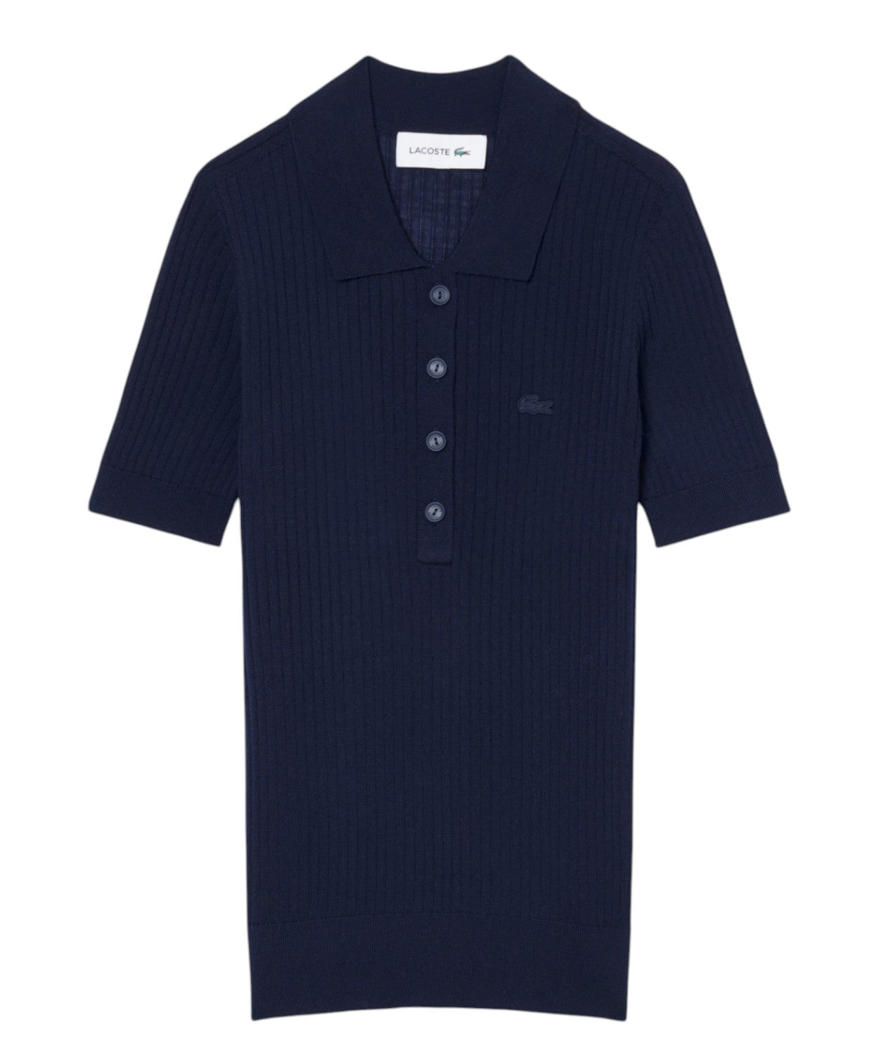 Polo Lacoste en lana merino 3D a coste