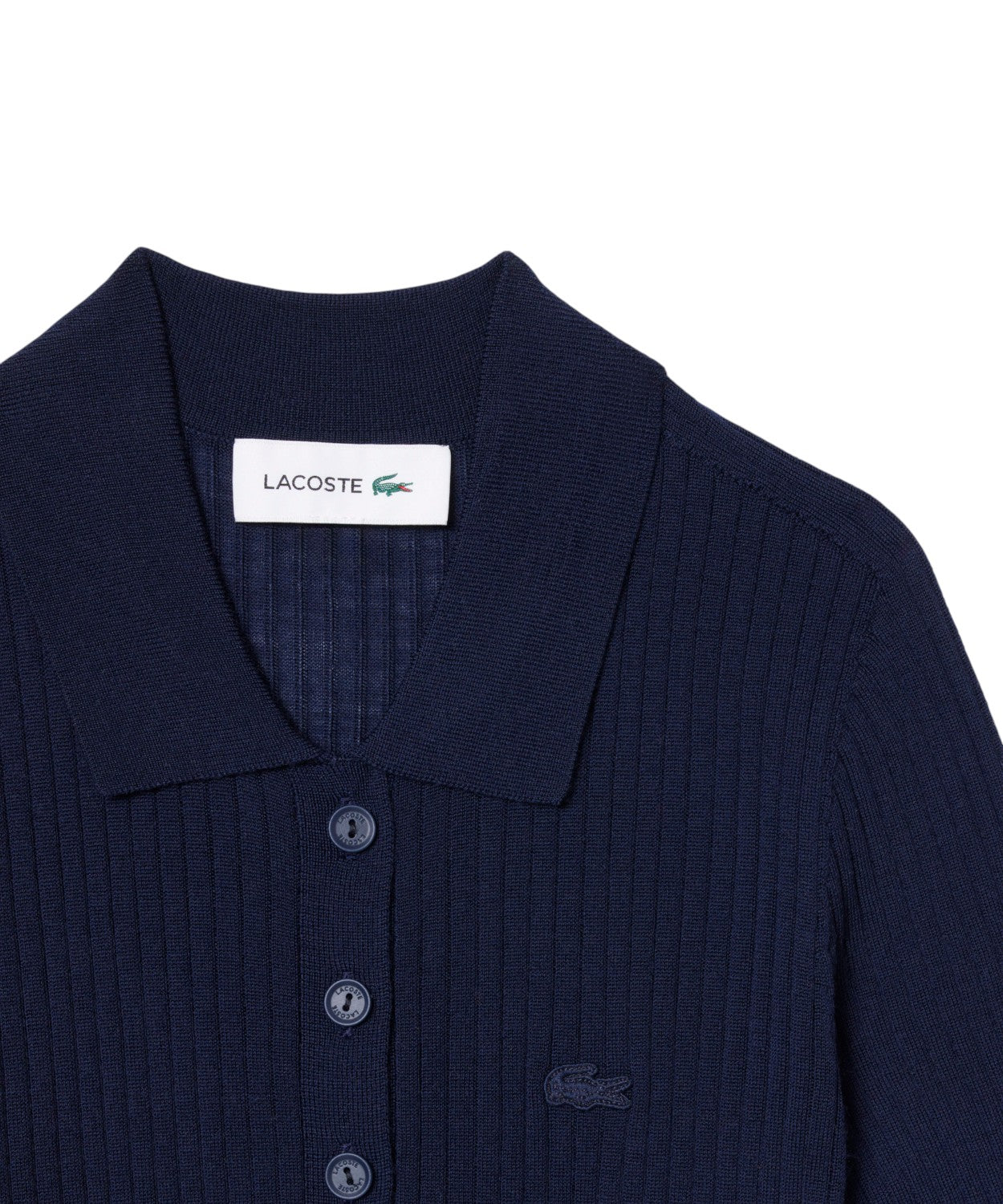 Polo Lacoste en lana merino 3D a coste