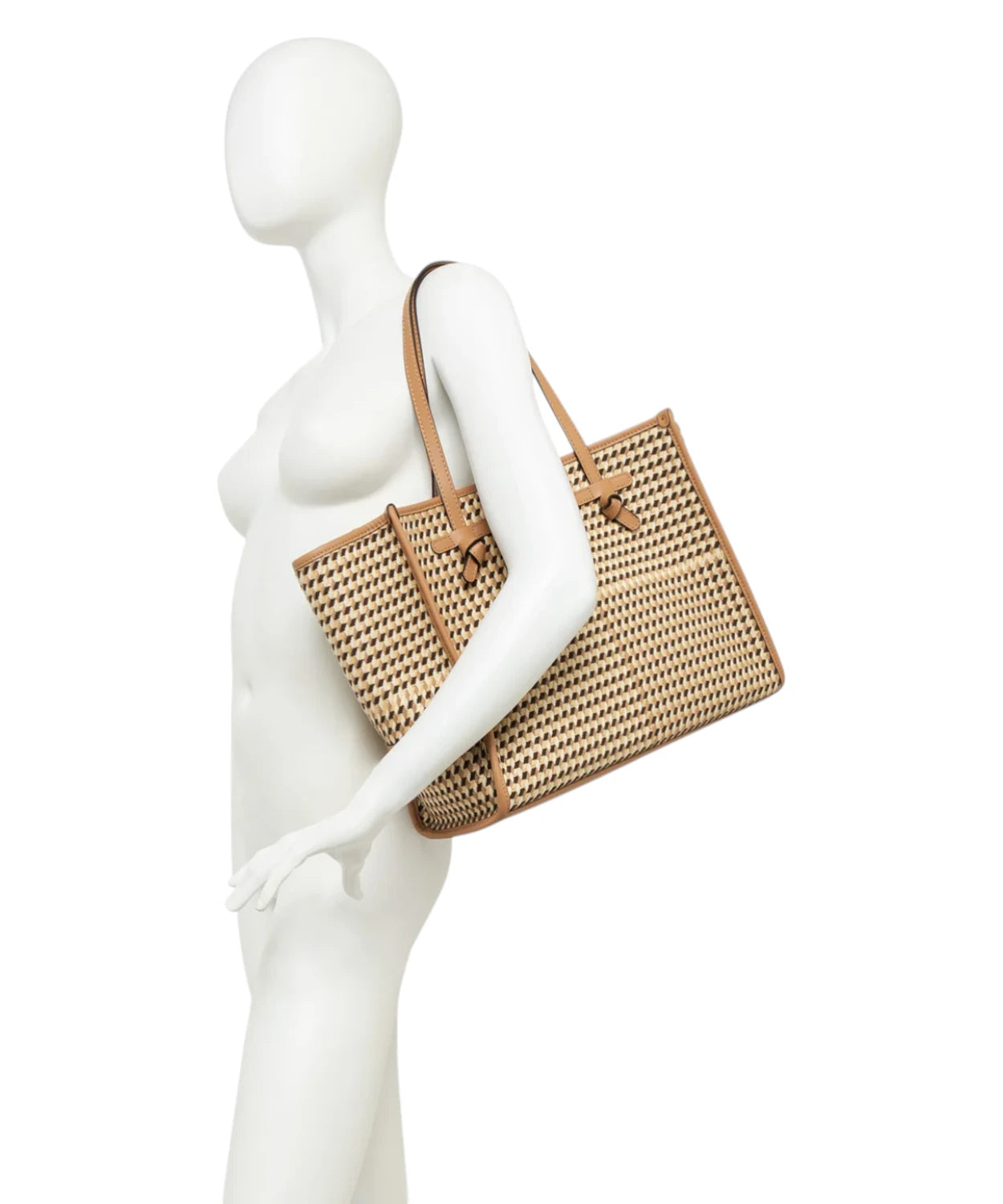 Borsa Marcella Gianni Chiarini Shopping in Tessuto Pied de Poule con Pochette