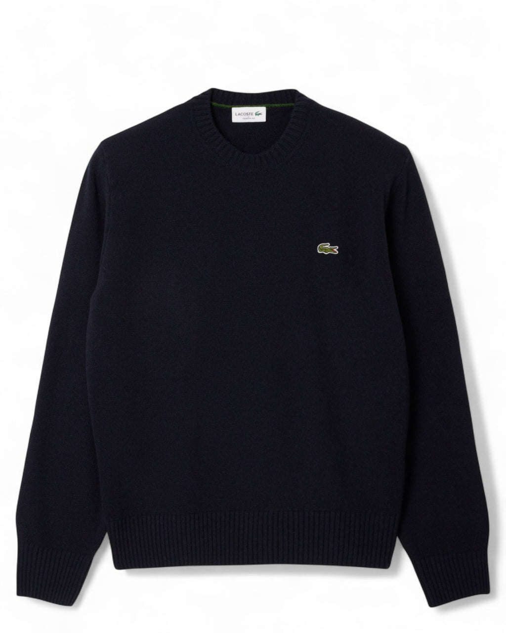 Maglione a Girocollo in Lana Cardata-LACOSTE-Maglieria-Vittorio Citro Boutique