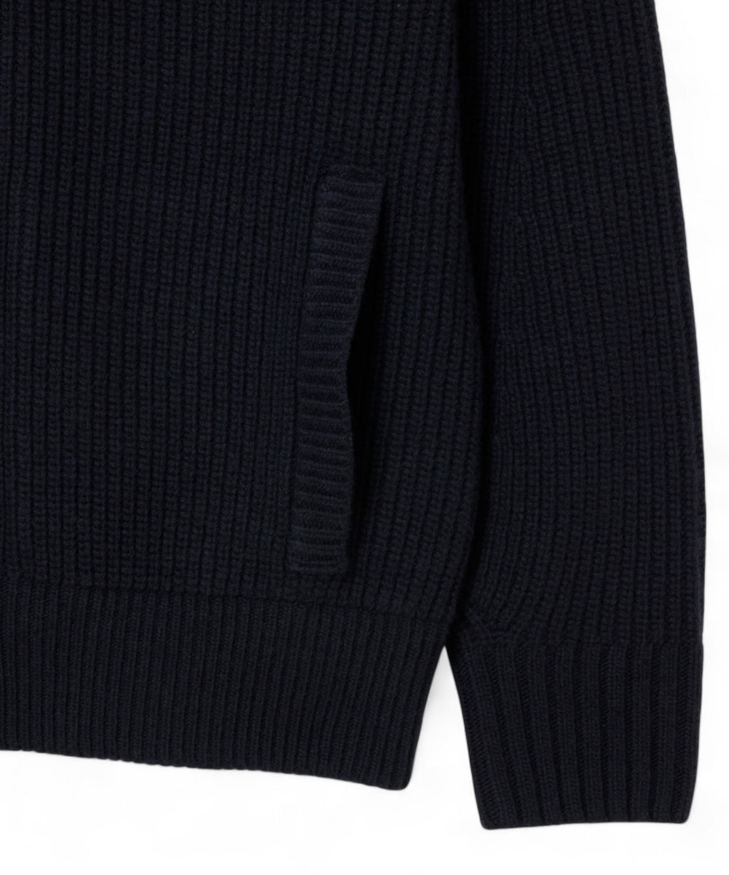 Lacoste Zipped Carded Wool Roll-Neck Sweater