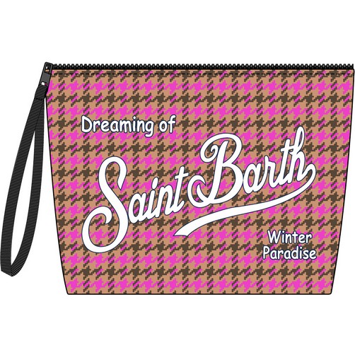 Pochette Aline Pied de Poule in Lana-Pochette-Mc2 Saint Barth-Vittorio Citro Boutique