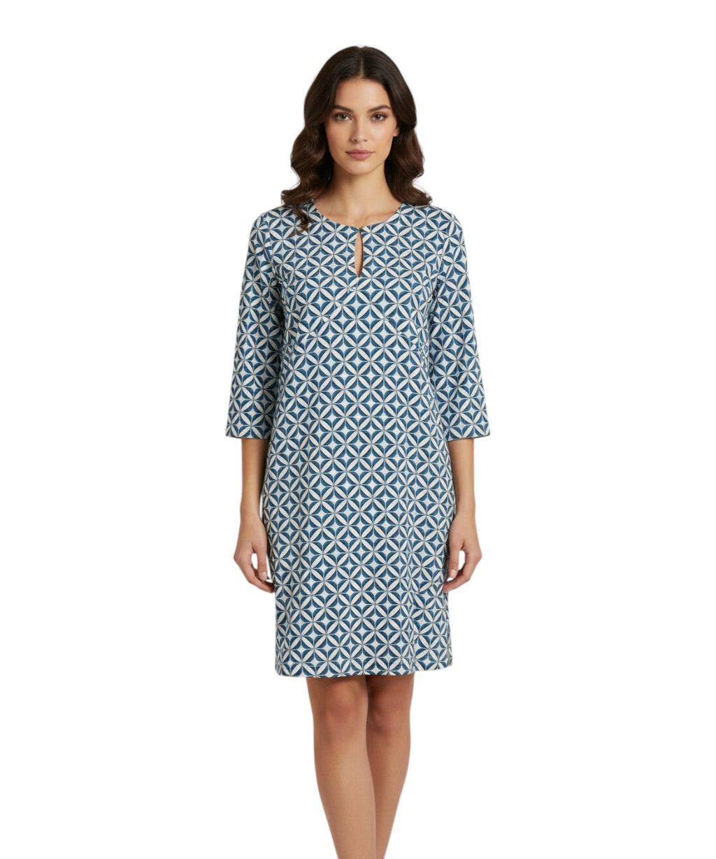 Max Mara Beachwear Dress with Jacquard Pattern