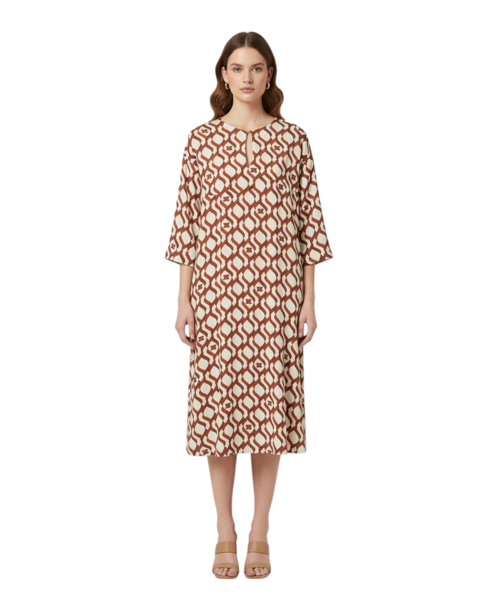 Letní šaty Max Mara Beachwear s žakárovým vzorem