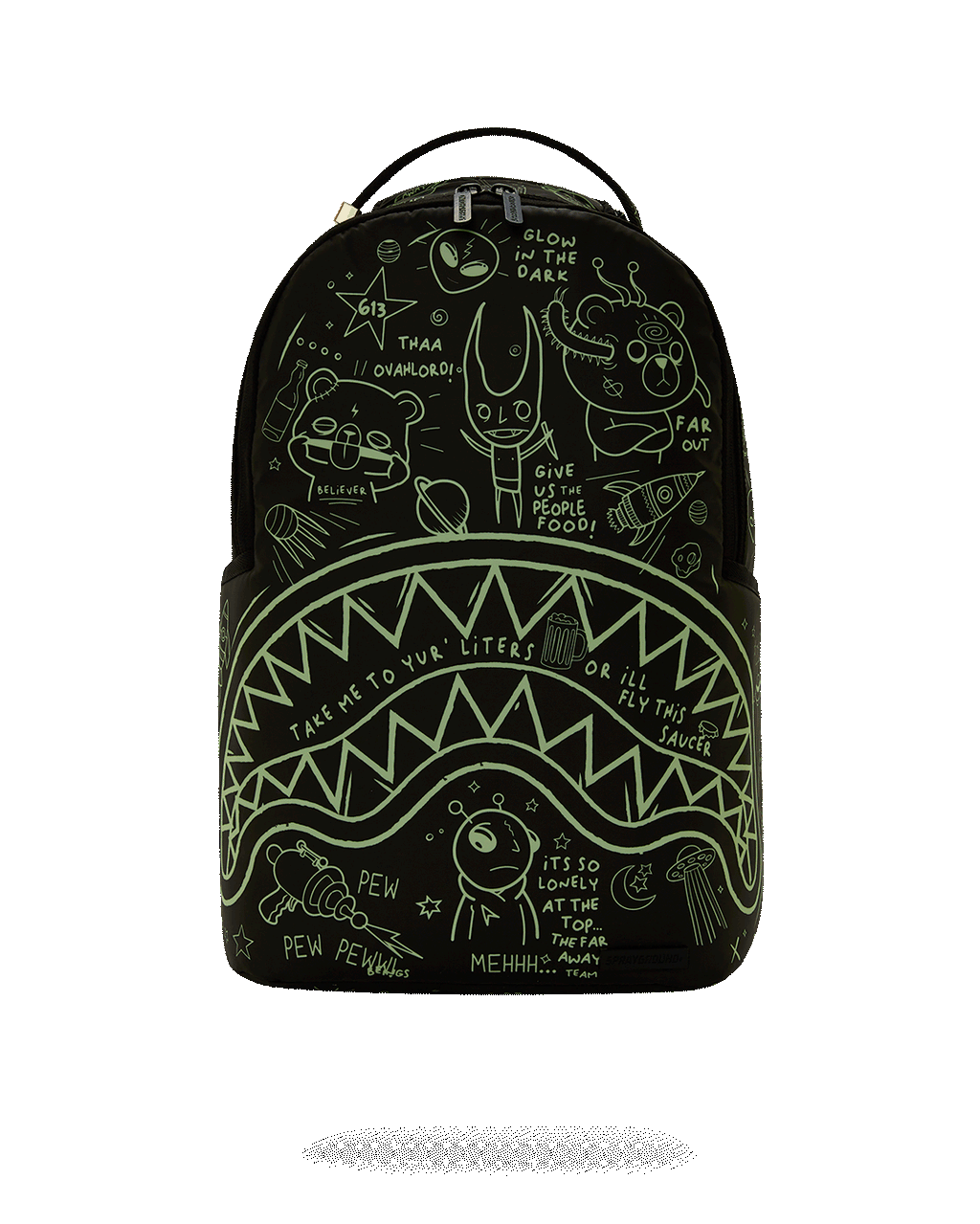 GLOW IN DARK INTERGALACTIC DOODLES DLXS BACKPACK-Zaini-Sprayground-Vittorio Citro Boutique