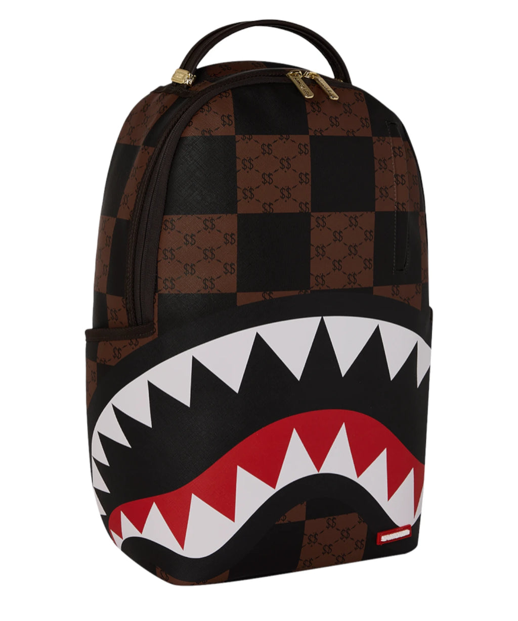 Sprayground Enlarged Check Paris Backpack with Laptop Holder