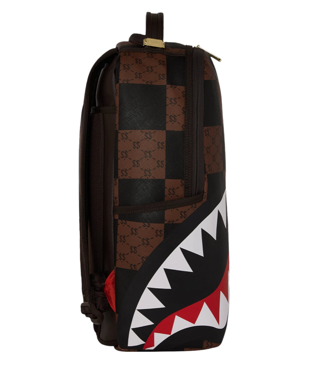 Sprayground Enlarged Check Paris Backpack with Laptop Holder