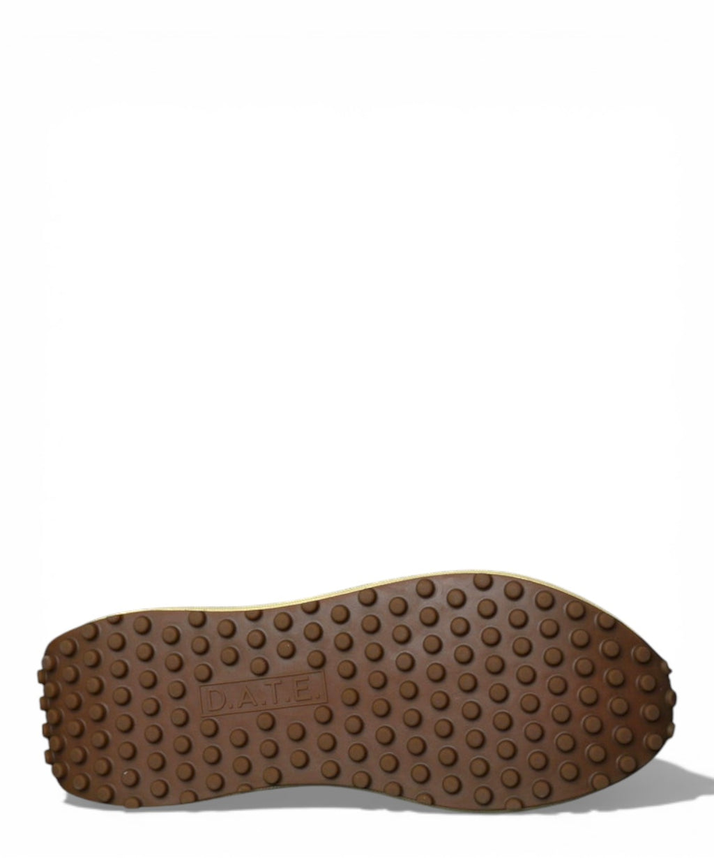 Sneakers D.A.T.E. Athleta Nylon Wit-Bordeaux