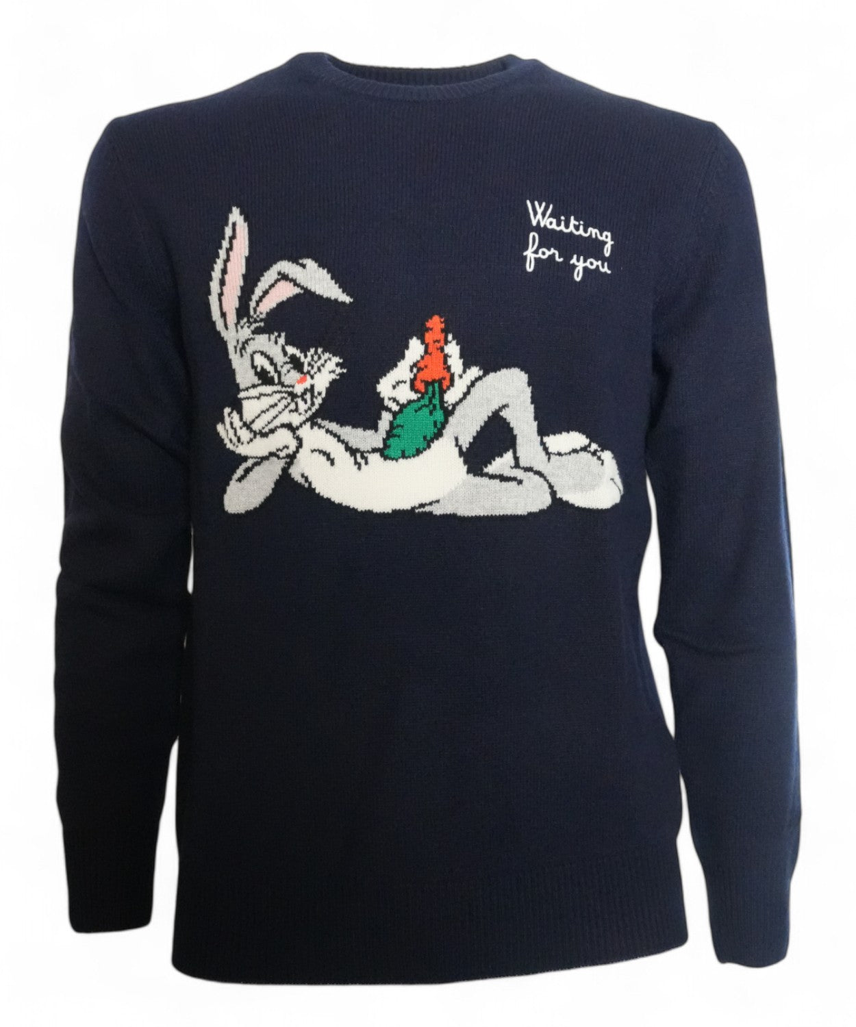Maglione MC2 Saint Barth Heron con ricamo Bugs Bunny-Mc2 Saint Barth-Maglieria-Vittorio Citro Boutique