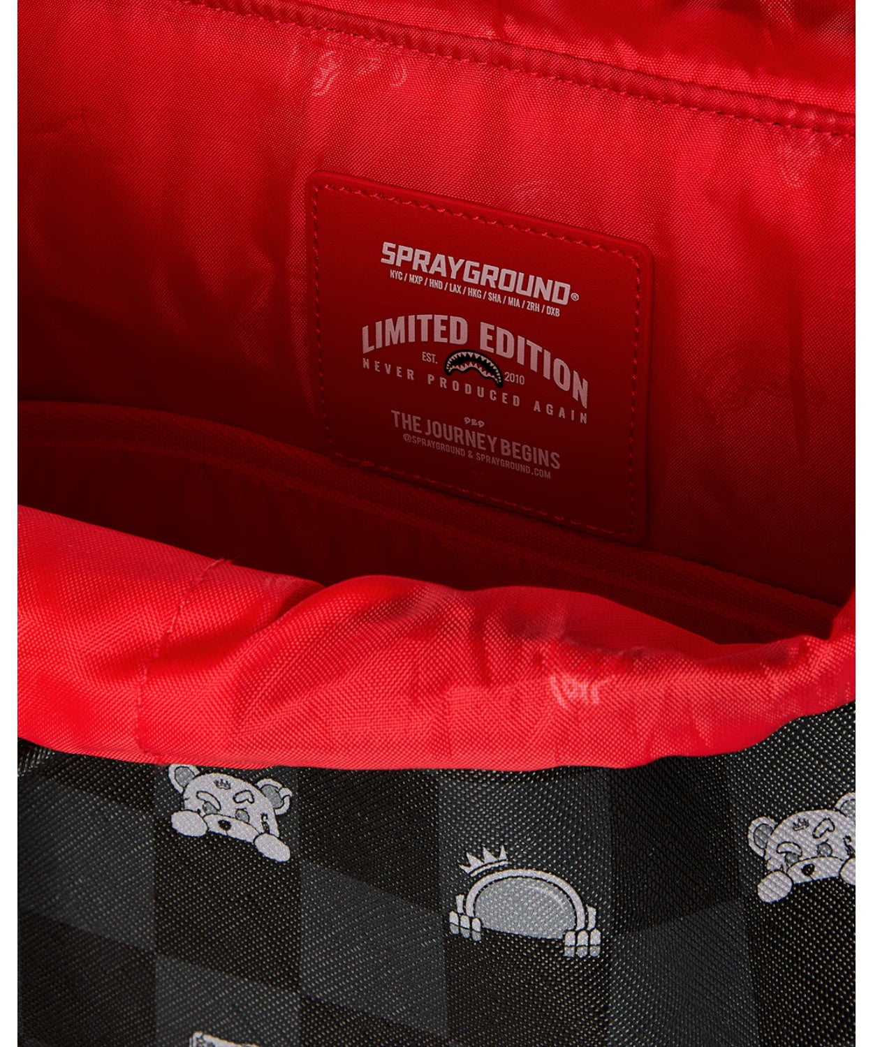 Sprayground Monte Carlo Shark Backpack with Peeking Design