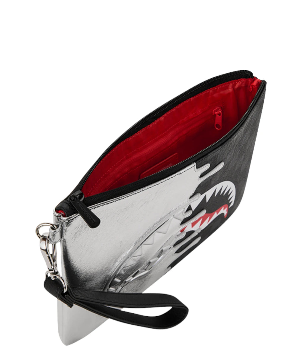 Sprayground Black Check Crossbody Pouch