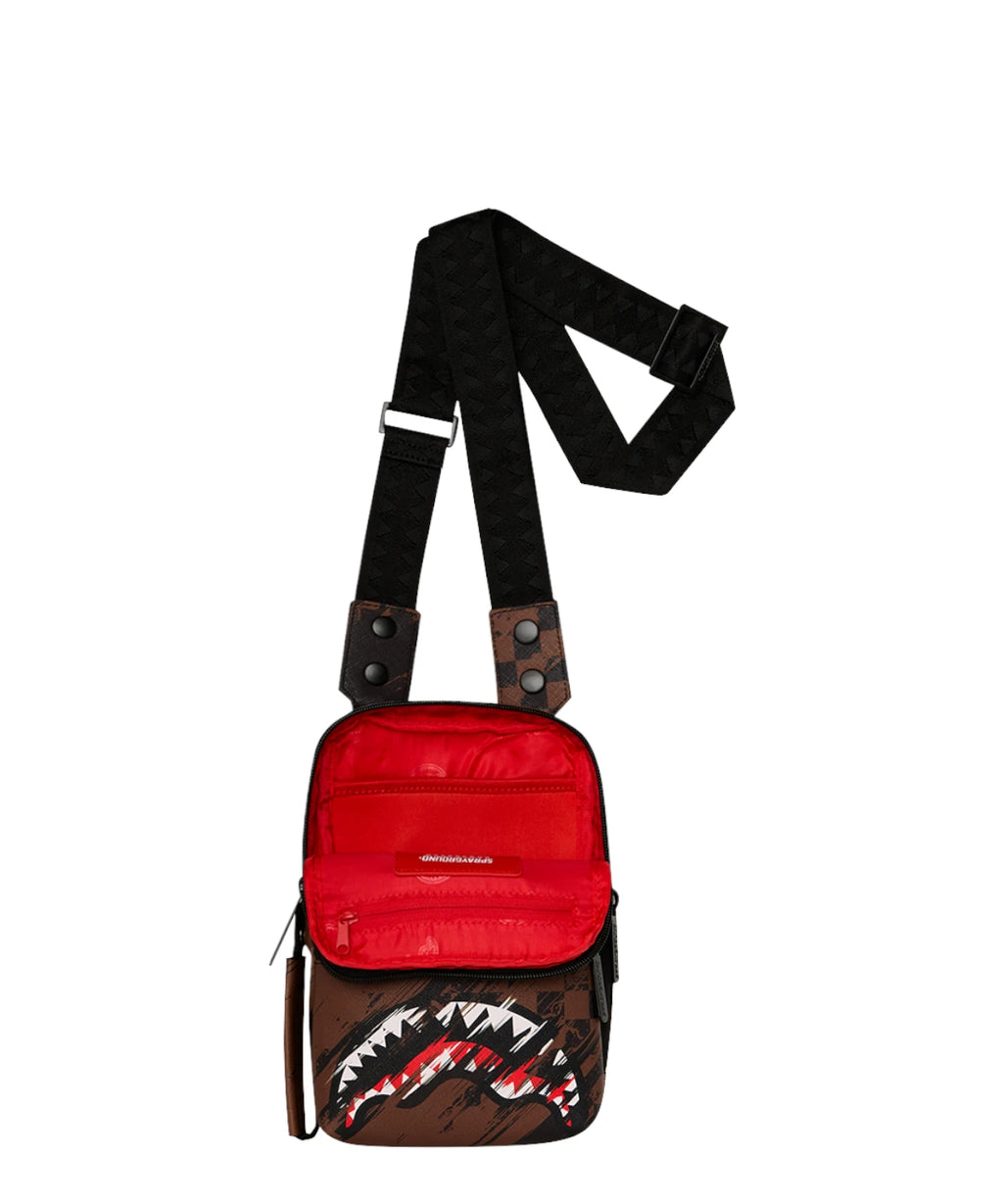 Sprayground Smeared Grunge Sling Bag