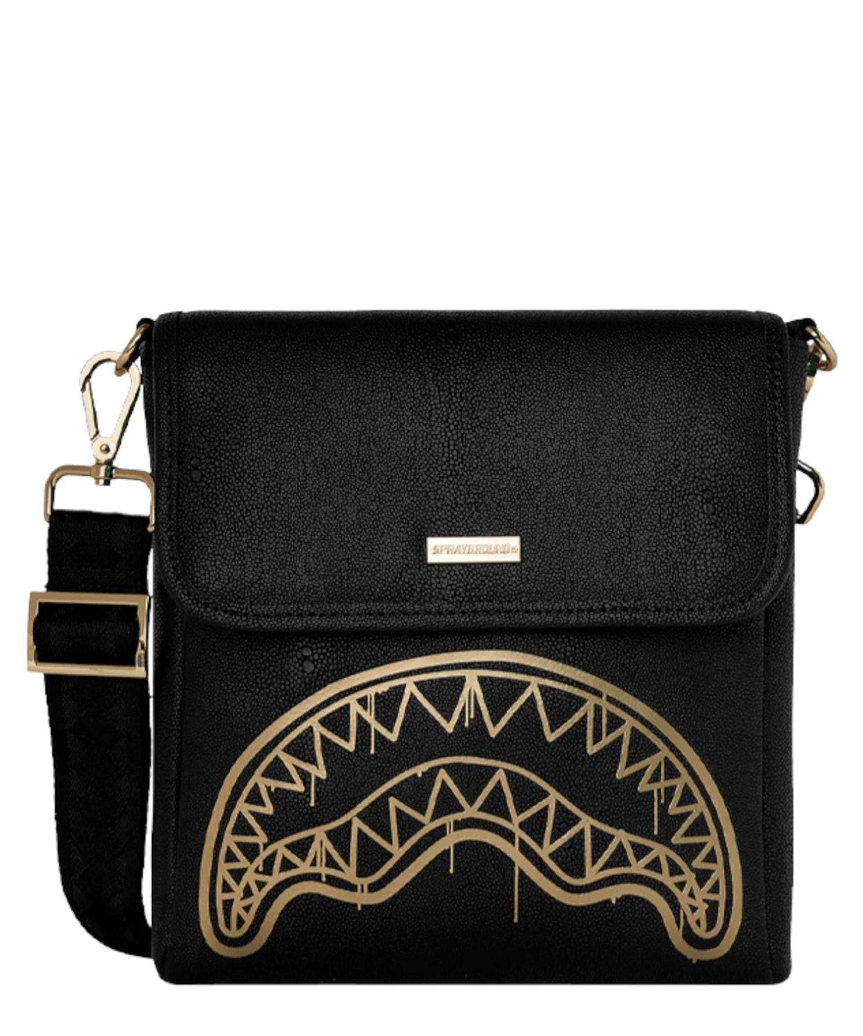 Sprayground Gold Drip Messenger Sling - Borsa a tracolla urbana