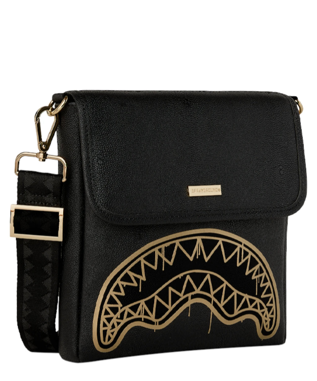 Sprayground Gold Drip Messenger Sling - Miejska torba na ramię
