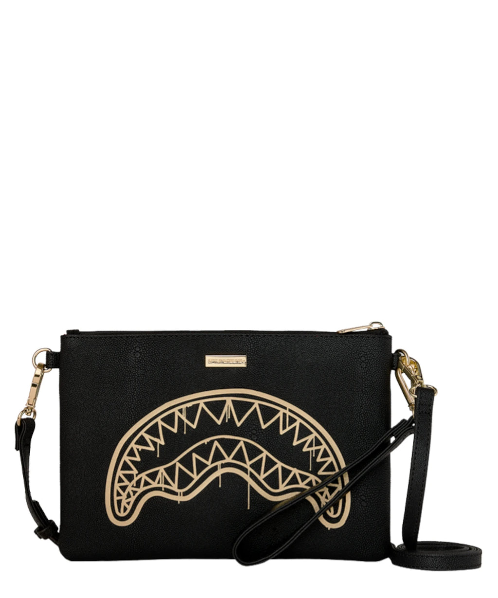 Sprayground Gold Drip Bolso Cruzado Pochette