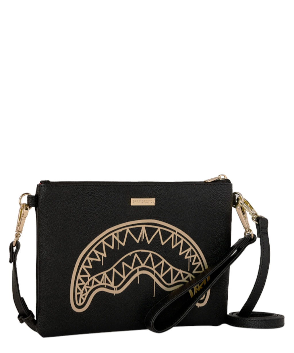 Sprayground Gold Drip Bolso Cruzado Pochette