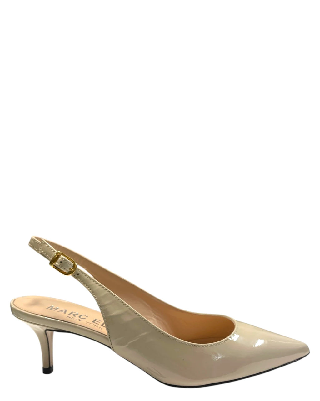 Marc Ellis Slingback Donna i beige lak med lav hæl
