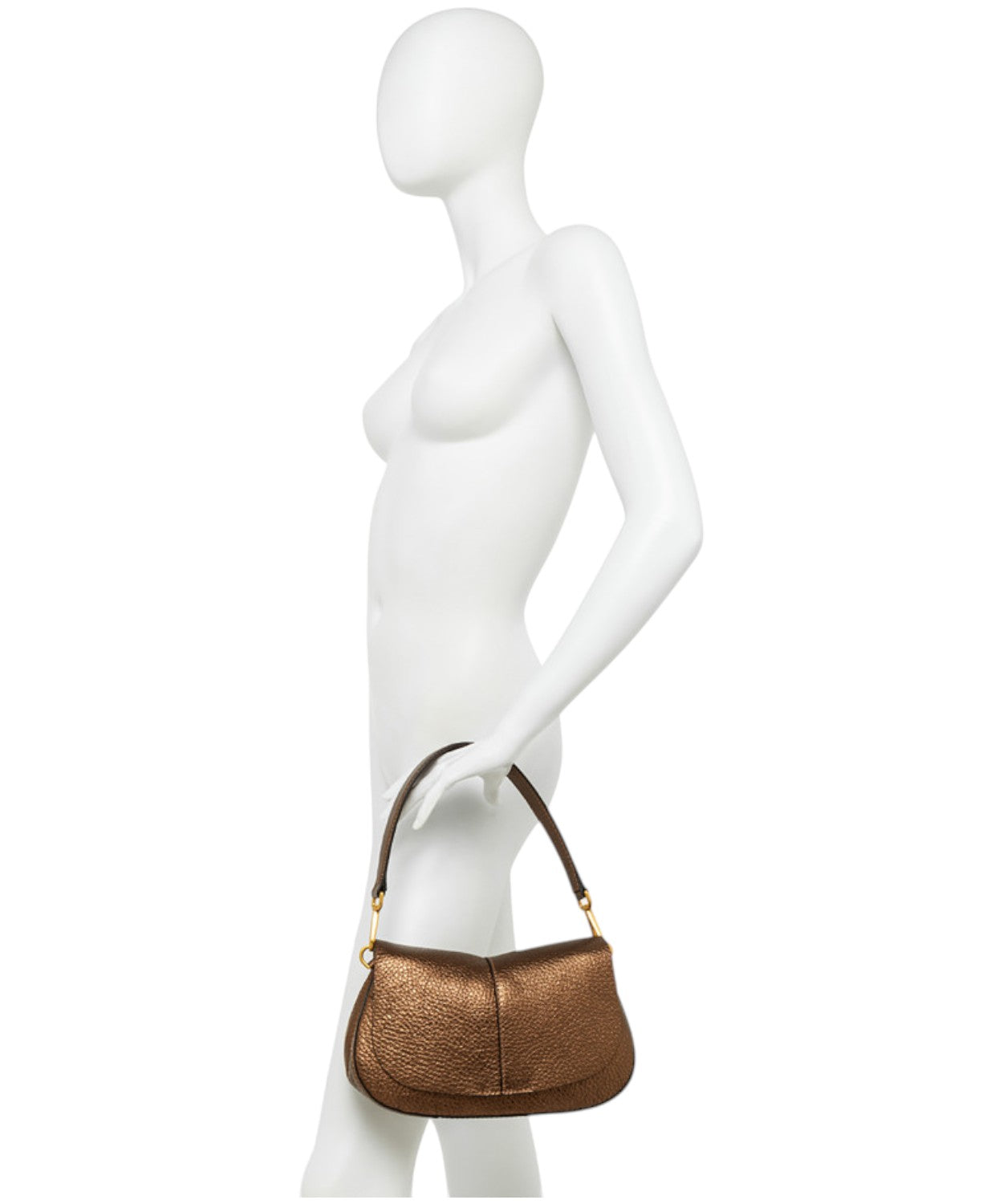 Borsa Helena Round in Pelle a Grana Maxi-Gianni Chiarini-Borse a spalla-Vittorio Citro Boutique