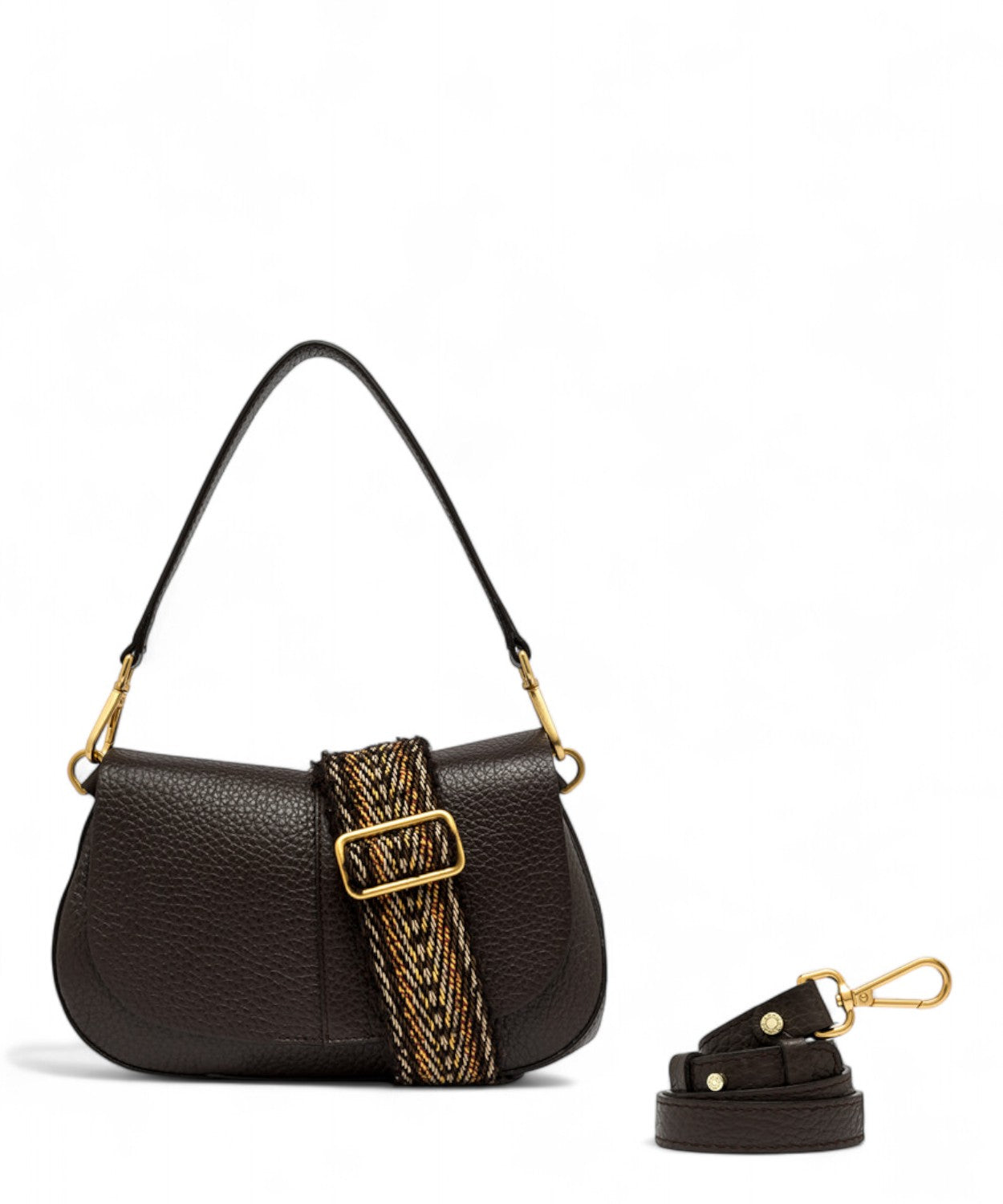 Gianni Chiarini Borsa Helena Round in Pelle Grana Maxi