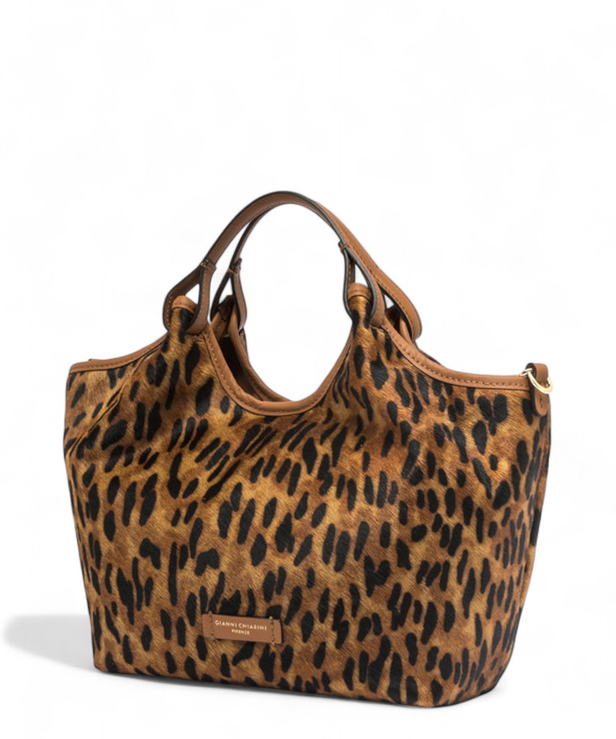 Gianni Chiarini Borsa Dua in Pelle Effetto Cavallino