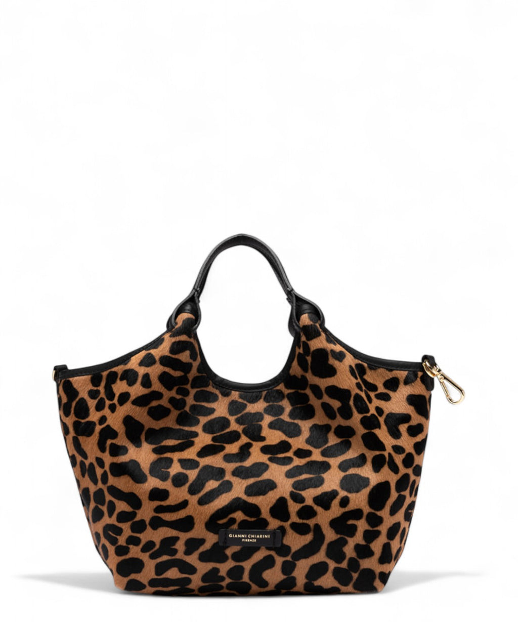 Gianni Chiarini Borsa Dua in Pelle Effetto Cavallino